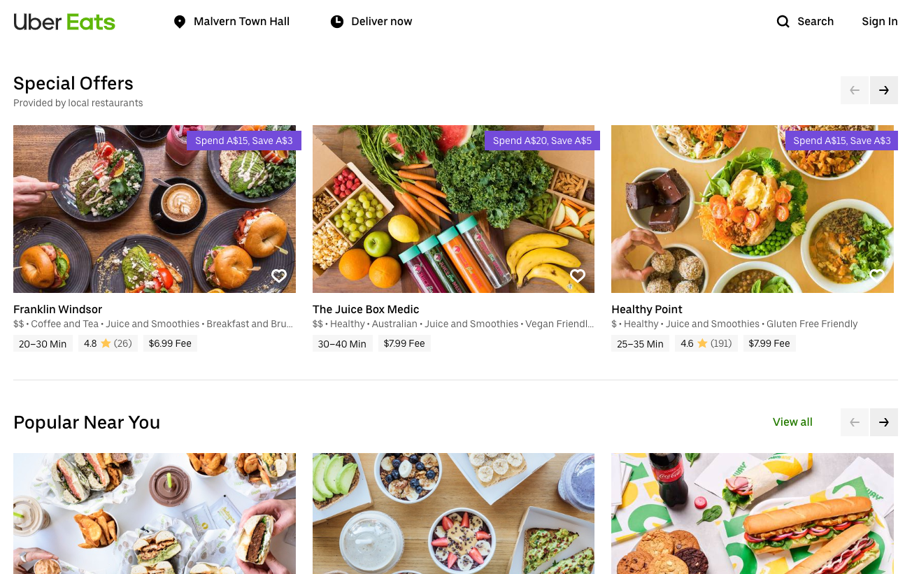 Figure 6. We adopted a hybrid approach for loading data on the Restaurants page.